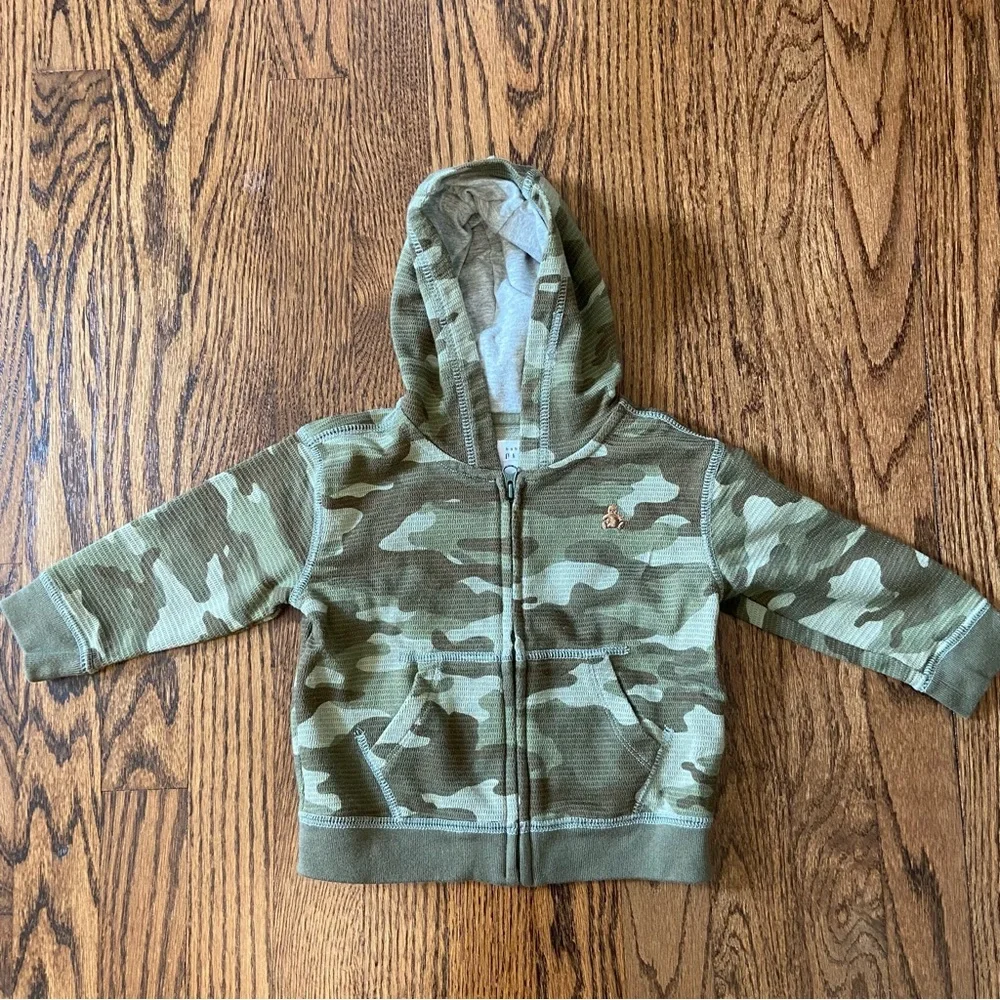 Baby Gap Camouflage zip up hoodie